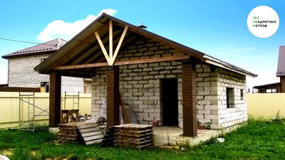Баня Гридино из блоков проект цена и фото - купить.
