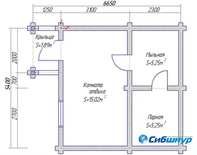 Большая баня 6*4 с террасой в Самаре