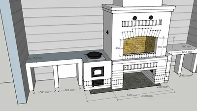 Строительство барбекю комплекса из кирпича до 500 000 руб.