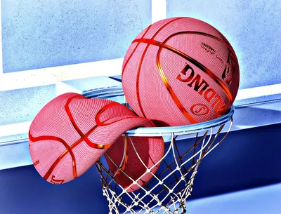 ᐉ Кольцо баскетбольное Sportreal №7 с мячом и сеткой 45 см (КБ-7см)