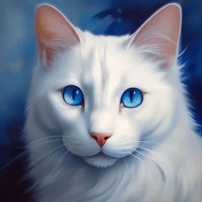 Фото белых кошек с голубыми глазами фото