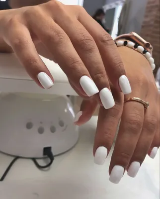 Белый маникюр 2024-2025, модные белые ногти, тренды и тенденции белого  дизайна ногтей