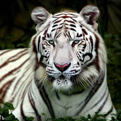 Три белых тигренка пытаются залезть …» — создано в Шедевруме