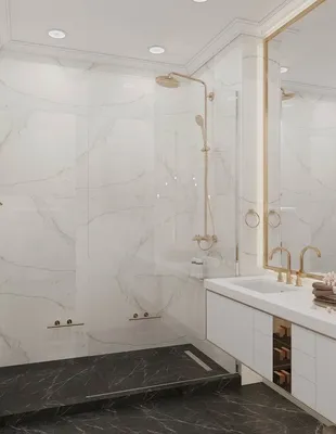 Дизайны для больших ванных комнат