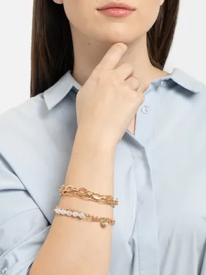 Женский браслет на руку, металлический, из нержавеющей стали купить по цене  249 ₽ в интернет-магазине KazanExpress
