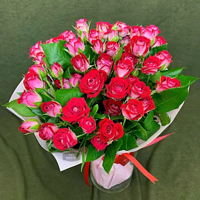 Купить Букет алых роз в Курске