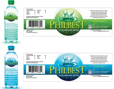 Печать на бутылках для воды, заказать нанесение изображения и логотипа в  Москве