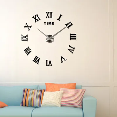 Настенные 3D часы Rome Wall / Электронные часы с римскими цифрами на стену  / Бесшумные часы для дома — купить в интернет-магазине по низкой цене на  Яндекс Маркете