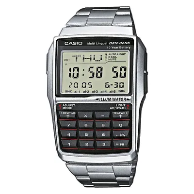 Часы наручные мужские японские Casio Collection DBC-32D-1A электронные часы  кварцевые Касио Коллекшн в ретро стиле, многофункциональные с будильником,  с гарантией - купить с доставкой по выгодным ценам в интернет-магазине OZON  (203510410)