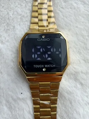 Электронные сенсорные часы CASIO, золотые, подарок мужу, мужчине, парню на  праздник | AliExpress