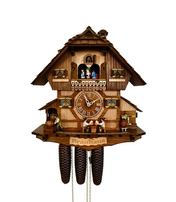 Купить Современные настенные часы с кукушкой, модные креативные маятниковые  часы, птичий домик, настенные с кукушкой на батарейках | Joom