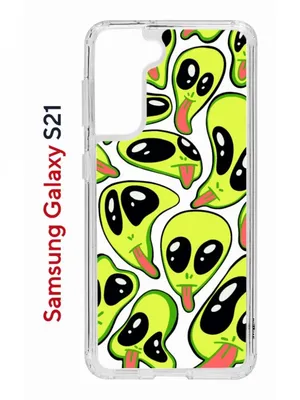 Чехол-накладка Samsung Galaxy S21/S30 Kruche Print Инопланетянин - Чехлы -  накладки - ЧЕХЛЫ - КупиЧехол.ру