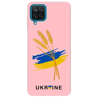 Чехол для Samsung Galaxy F12 нежно-розовый матовый soft touch Spikelets】-  Купить с Доставкой по Украине | Zorrov®️