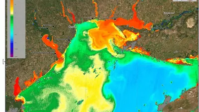 Как \"цветет\" Черное море: фото и видео со спутника - Новости Одессы - Одесса
