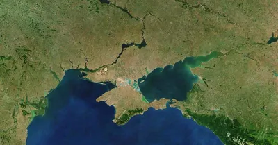 Чёрное море со спутника | Пикабу
