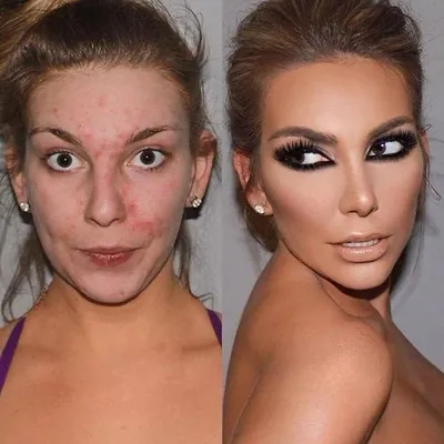 Чудеса макияжа. Фото ДО и ПОСЛЕ макияжа. #3 | Make-up Beauty - YouTube