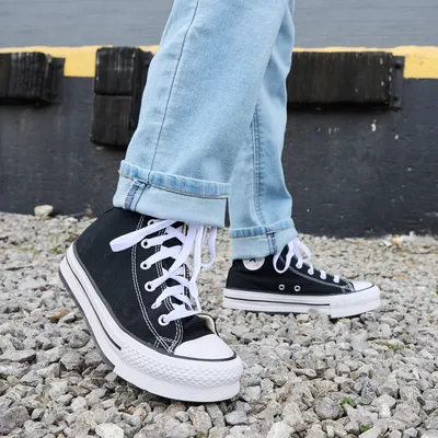 Converse Chuck Taylor All Star Hi Lift Sneaker - Big Kid - Black | Journeys