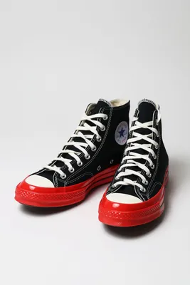 Comme Des Garçons Play x Converse Chuck 70 high-top \"Half Heart\" Sneakers -  Farfetch