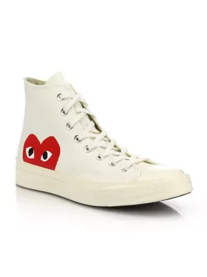 CdG x Converse Heart Chuck 70 Hi Cream Red | SOMEWHERE