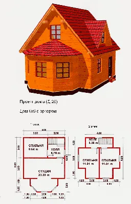 Маленькие дачные домики с мансардой: Общие рекомендации и схематический  проект. | Aesthetic landscape