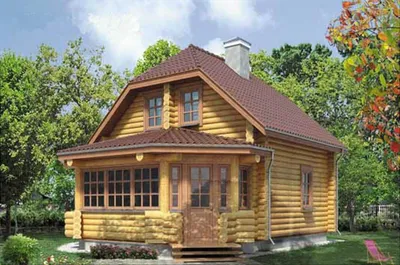 Дачный дом по проекту «А-фрейм 6х8» площадью 55 м2 по цене 635500 руб.