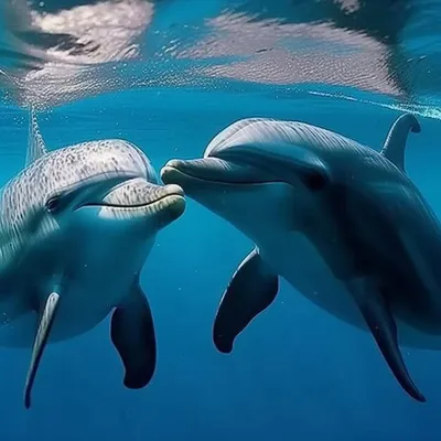 Фото дельфины целуются 70 фото