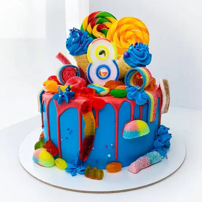 Кремовый торт на день рождения мальчику на заказ Киев