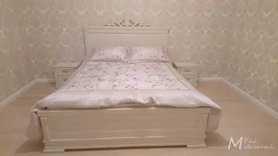 Роскошный спальный гарнитур с деревянными каркасами кроватей ручной работы  BED-0004