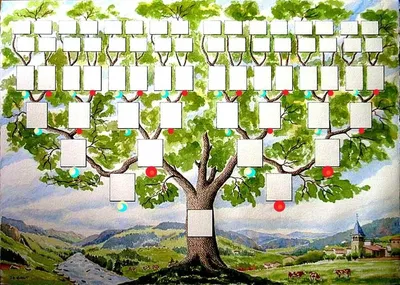 Как нарисовать семейное дерево (78 фото): очень лёгкие шаблоны рисования  дерева для детей начальной школы