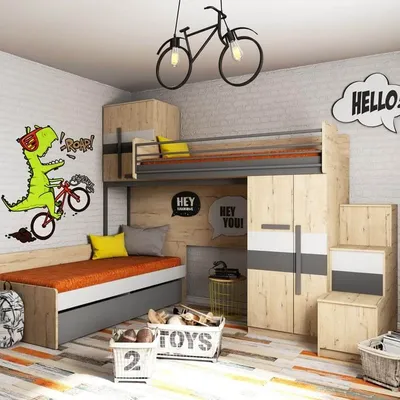 Дизайн детской комнаты для двоих: идеи интерьера и фото | «38 попугаев»