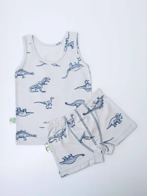 Комплект детского нижнего белья \"Кота\", майка и шорты купить по низким  ценам в интернет-магазине Uzum