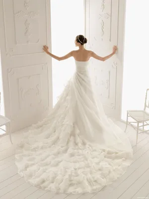 Свадебное платье открытая спина - 68 фото