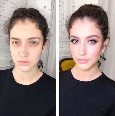 Разница на лице — 23 фото девушек до и после нанесения макияжа