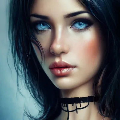 Фотография женщины с голубыми глазами и черными волосами · Бесплатные  стоковые фото