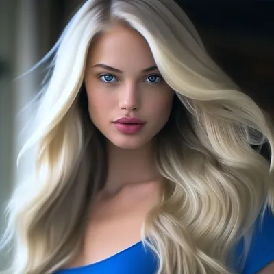 Девушка с светлыми волосами и голубыми глазами Стоковое Фото - изображение  насчитывающей модель, естественно: 78471324