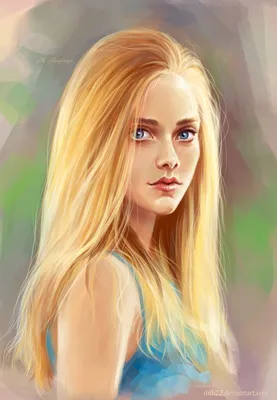 Портрет девушки с голубыми глазами и светлыми волосами Стоковое Изображение  - изображение насчитывающей изолировано, красивейшее: 108155221