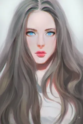Красивая девочка с голубыми глазами …» — создано в Шедевруме