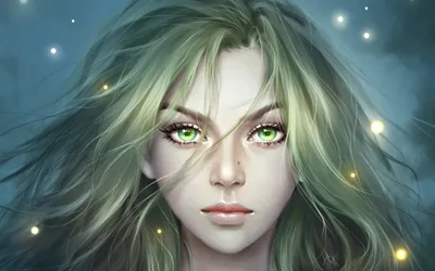Портрет красоты молодой милой девушки с зелеными глазами Стоковое  Изображение - изображение насчитывающей сторона, портрет: 58765283