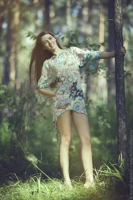 Фотосессия девушки в лесу • Фотографы Роман и Ольга Барниковы • Новосибирск