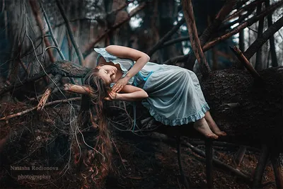 Женщина в лесу - 40 фото