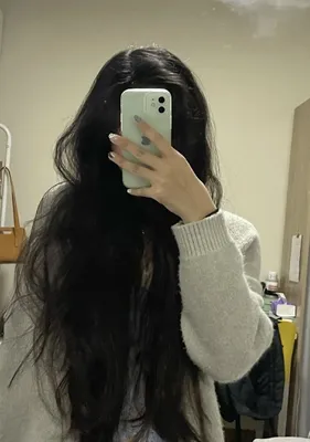 Black hair ♡ | Long black hair, Black hair aesthetic, Long hair styles
