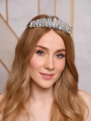 Диадема для невесты свадебная женская корона на голову - купить с доставкой  по выгодным ценам в интернет-магазине OZON (859251626)