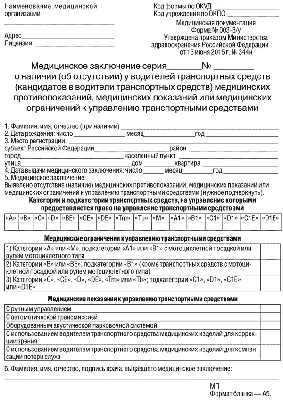 Медицинская справка для водительских прав, сделать медицинскую справку для  водителей в Краснодаре