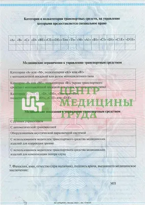 Медсправки для водительских прав в Нижнем Новгороде | МЦ «Оптима-Аврора»