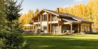 Проекты домов, коттеджей и бань из клееного бруса от производителя Holz  House