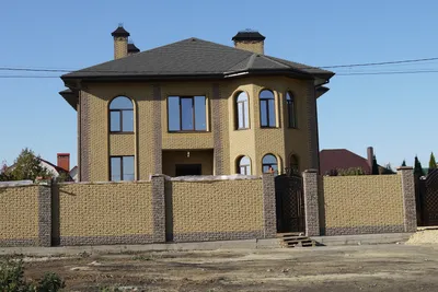 Дом в стиле Райта «Блит» с фасадом их клинкерного кирпича | Проектирование  и строительство