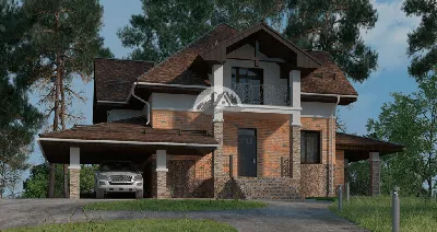 Проект дома из кирпича 9 х 10 м с мансардой, 3 спальнями и газовой  котельной [120 кв м] | Arplans.ru - проекты домов | Дзен