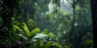 Лес дождь (70 фото) »