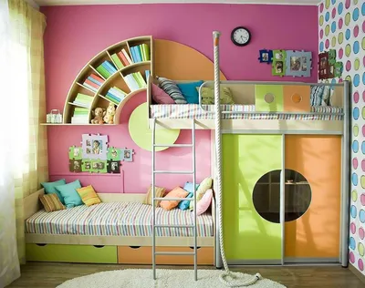 Детские двухъярусные кровати - фото 100 кроватей с диваном, трансформер и тд
