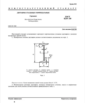 Балка двутавр 14 Ст3сп ГОСТ 8239-89 нормальная в Москве - цены -  РосТехСталь Москва